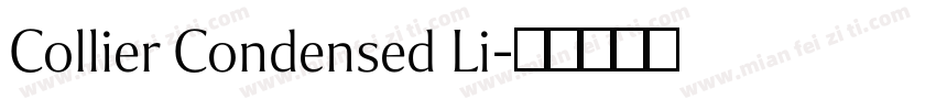 Collier Condensed Li字体转换